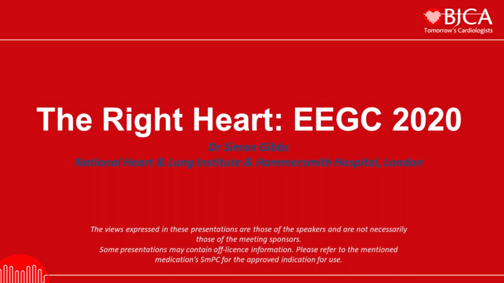 EEGC CONTENT: The Right Heart - EEGC 2020