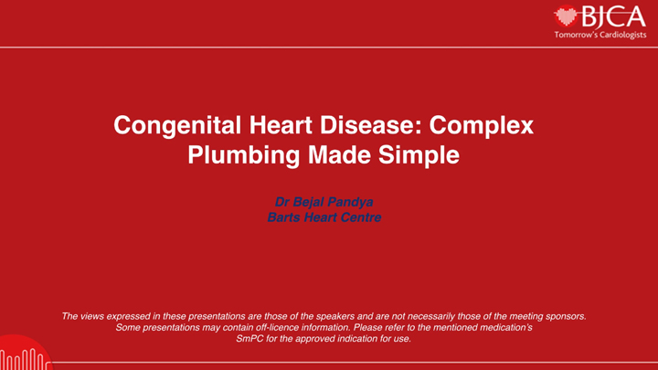 Congenital Heart Disease: Complex Plumbing Made Simple